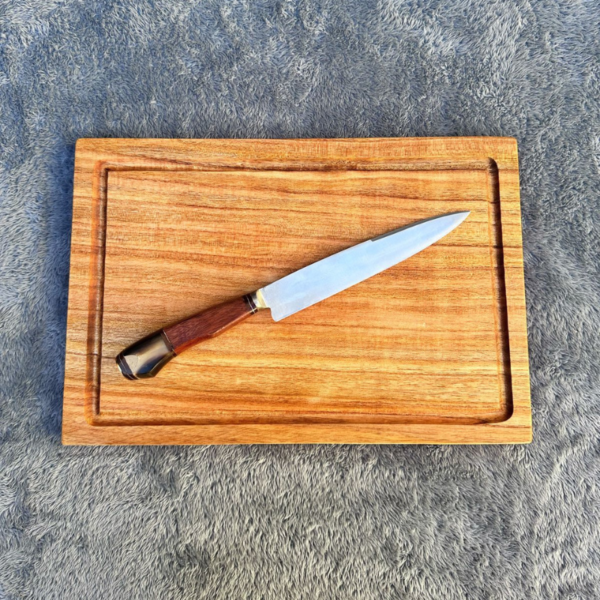 Tabla Paraíso 40x27 + Cuchillo de Acero Inoxidable - Hoja 20 cm - Imagen 6