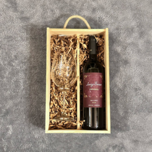 Caja con Copa y Vino – Opción con Personalización
