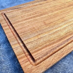 Tabla Paraíso 40×27 + Cuchillo de Acero Inoxidable – Hoja 20 cm
